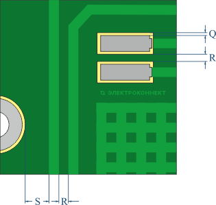 Параметры паяльной маски